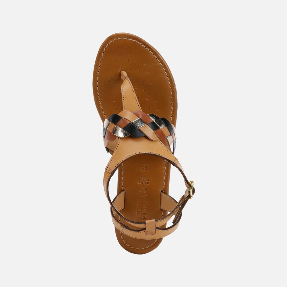 Geox Sandals Brown Sozy - Geox Womens Shoes - ZIXCEK573